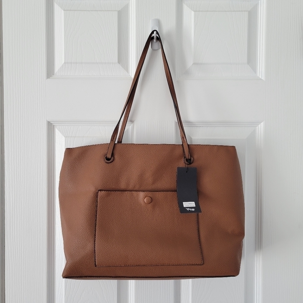 Mathew + Julian Faux Leather Brown Tote NWT